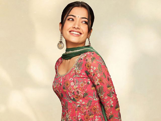 Pleasant Looks Of Rashmika In Traditional Outfit